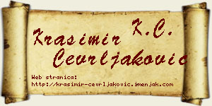 Krasimir Čevrljaković vizit kartica